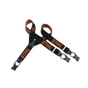 Stihl Hosenträger Schwarz zum Knöpfen