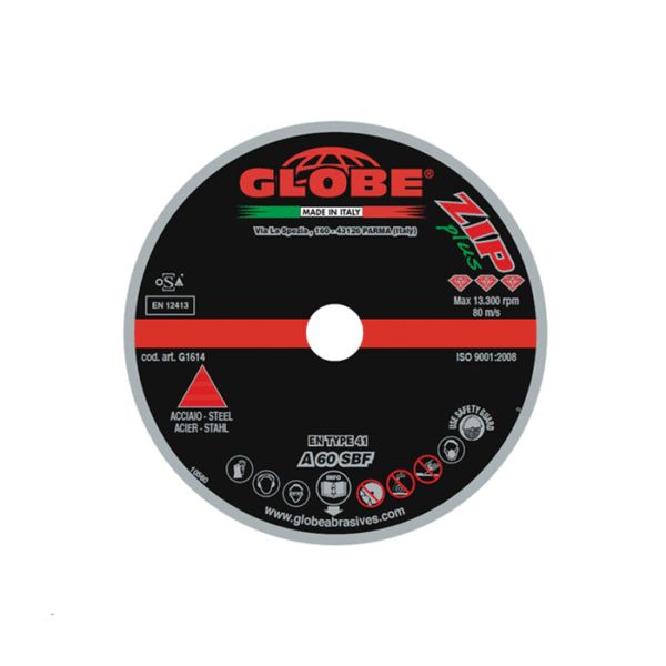 Globe G1615 Trennscheibe Flach 115×1,3×22,2mm 25 Stück Globe G1615 Trennscheibe Flach 115×1,3×22,2mm 25 Stück