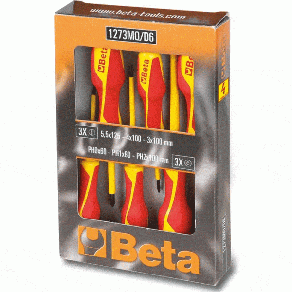 Beta 1273MQ/D6 schraubendrehersatz 6-tlg