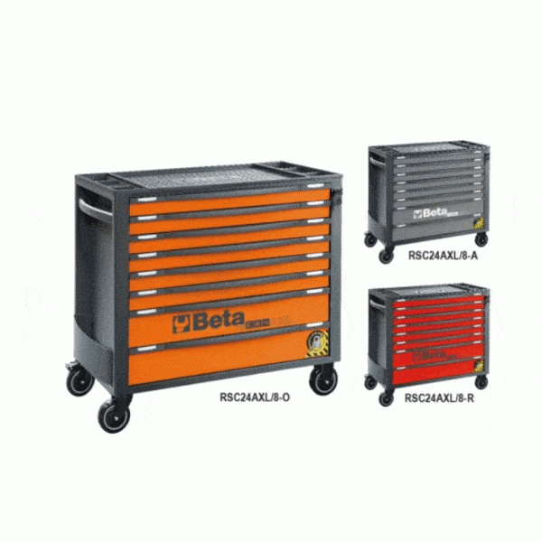 Beta RSC24AXL/8 Werkzeugwagen mit 8 Schubladen – Verschiedene Farben Beta RSC24AXL/8 Werkzeugwagen mit 8 Schubladen – Verschiedene Farben