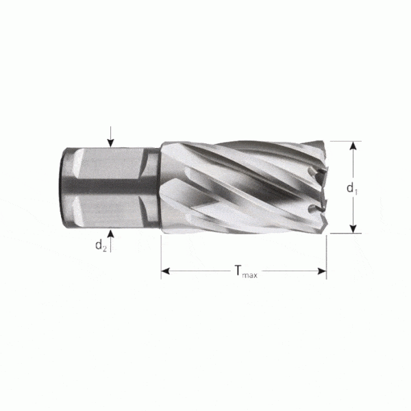 Eggenberg HSS-Kernbohrer Weldon 19 – 12×30 mm
