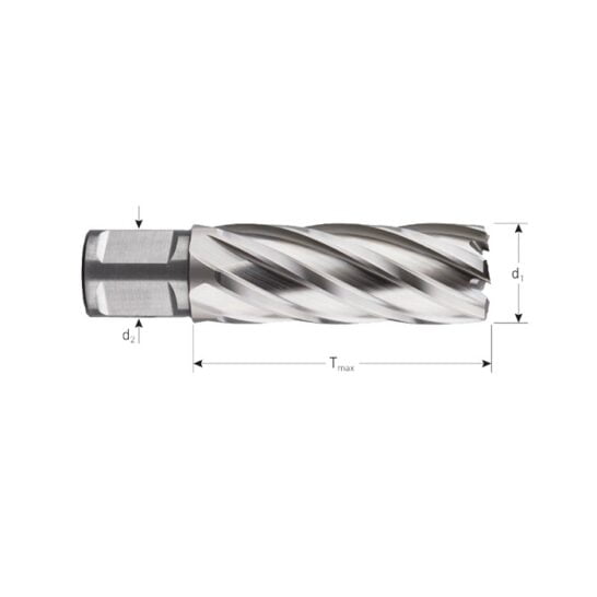 Eggenberg HSS Kernbohrer Weldon 19 – 25×55 mm