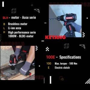 Keyang DD20BLH100E Akku-Bohrschrauber