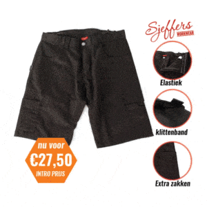 Sjeffers Advance Arbeitshose kurz - Schwarz – Bild 5