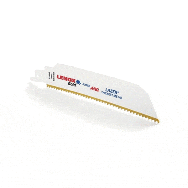 Lenox Gold Power Arc Säbelsägeblatt – Metall – 8 TPI – 6108G/9108G Lenox Gold Power Arc Säbelsägeblatt – Metall – 8 TPI – 6108G/9108G
