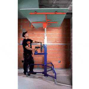 EdmaPlac 450 Plattenheber trockenbau halbautomatisch Plattenlift 4.5 und vertikal + Gratis D'Orly Deckenstütze 65 - 115 cm – Bild 8
