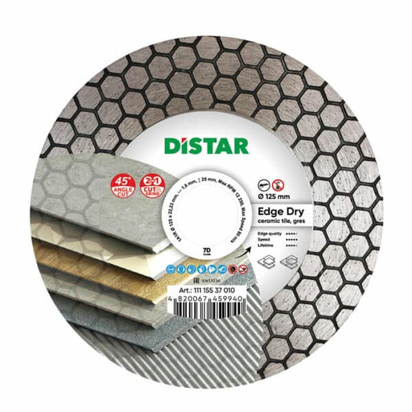 DiStar Diamantscheibe 1A1R Edge Dry – 125×22,23 mm DiStar Diamantscheibe 1A1R Edge Dry – 125×22,23 mm