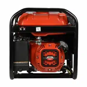 Genermore Generator 3.5kVA Aggregat auf Benzin - G3500-A mit AVR - 1x230V - Side