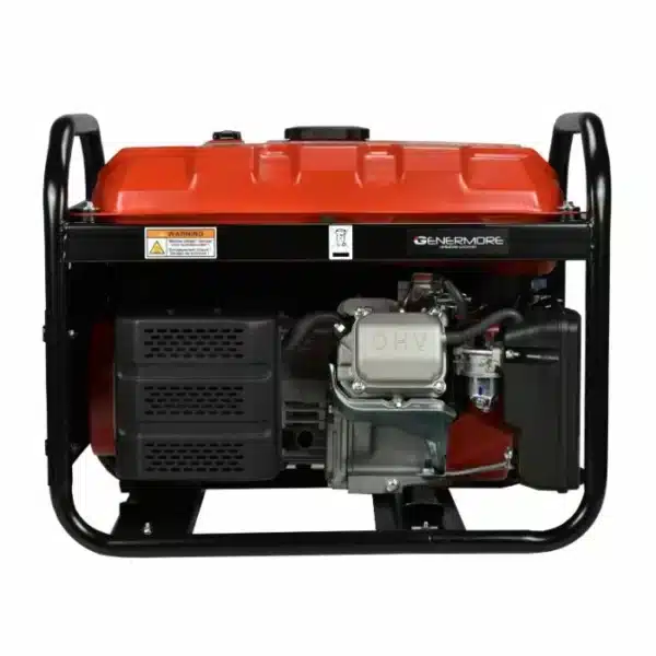 Genermore Generator 3.5kVA Aggregat auf Benzin - G3500-A mit AVR - 1x230V - Back