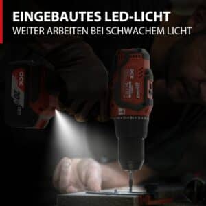DCK Tools KDJZ05-13 Akku-Bohrschrauber 20V 13mm 60Nm - 1x4.0Ah – Bild 3