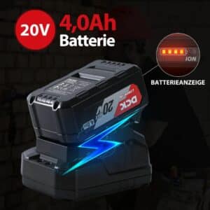 DCK Tools KDJZ05-13 Akku-Bohrschrauber 20V 13mm 60Nm - 1x4.0Ah – Bild 4