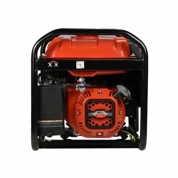 Genermore Generator 2.5kVA Aggregat auf Benzin - G2500-A mit AVR - 1x230V - Left