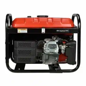Genermore Generator 2.5kVA Aggregat auf Benzin - G2500-A mit AVR - 1x230V - Rear