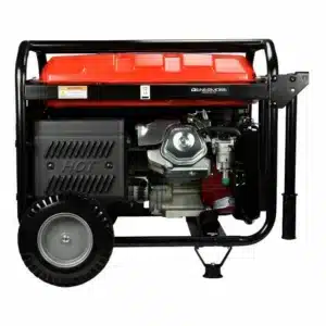 Genermore Generator 8.0kVA Aggregat auf Benzin - G8000D-A mit AVR - 1x230V - Rear