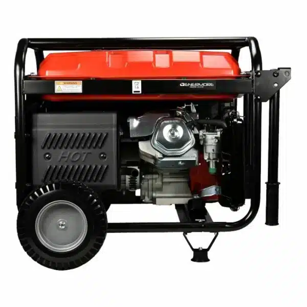 Genermore Generator 8.0kVA Aggregat auf Benzin - G8000D-A mit AVR - 1x230V - Rear