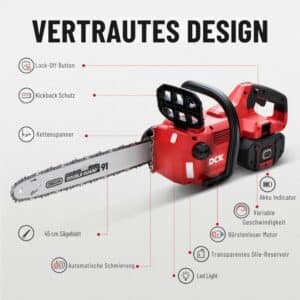 DCK Tools KDCS58181Z Akku Kettensäge 58V 45cm - BODY – Bild 6