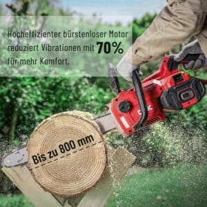 DCK Tools 58V Schnittpaket PRO – Akku-Kettensäge + Heckenschere mit zusätzlichem 5.0Ah Akku – Bild 9