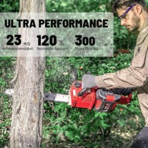 DCK Tools 58V Schnittpaket PRO – Akku-Kettensäge + Heckenschere mit zusätzlichem 5.0Ah Akku – Bild 8