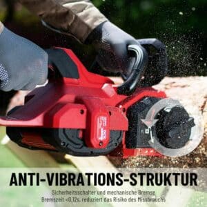 DCK Tools 58V Schnittpaket PRO – Akku-Kettensäge + Heckenschere mit zusätzlichem 5.0Ah Akku – Bild 6