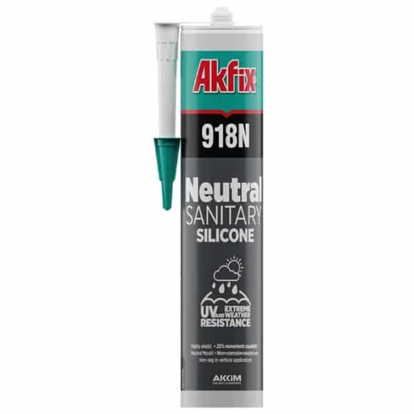 AKFIX 918N Silikon-Dichtstoff Neutral Sanitär– 310ML