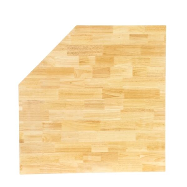 Pillar Gummibaumholz-Eck-Arbeitsplatte 860x860 mm - Tiefe Arbeitsplatte 38 mm Pillar Gummibaumholz-Eck-Arbeitsplatte 860x860 mm - Tiefe Arbeitsplatte 38 mm