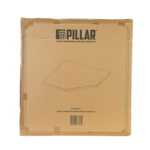 Pillar Gummibaumholz-Eck-Arbeitsplatte 1012x1012 mm - Tiefe Arbeitsplatte 38 mm – Bild 3