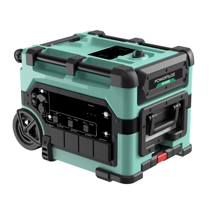 POWERMUZE INV3500 Tragbare Power Station 3600W / 6000W Spitze - 3500Wh LiFePO4