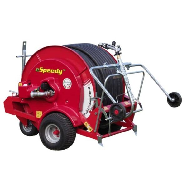 Speedy Rain E50 Bewässerungswagen 160m Ø50mm – Elektrischer Antrieb inkl. Sprühwagen & Akkusystem Speedy Rain E50 Bewässerungswagen 160m Ø50mm – Elektrischer Antrieb inkl. Sprühwagen & Akkusystem